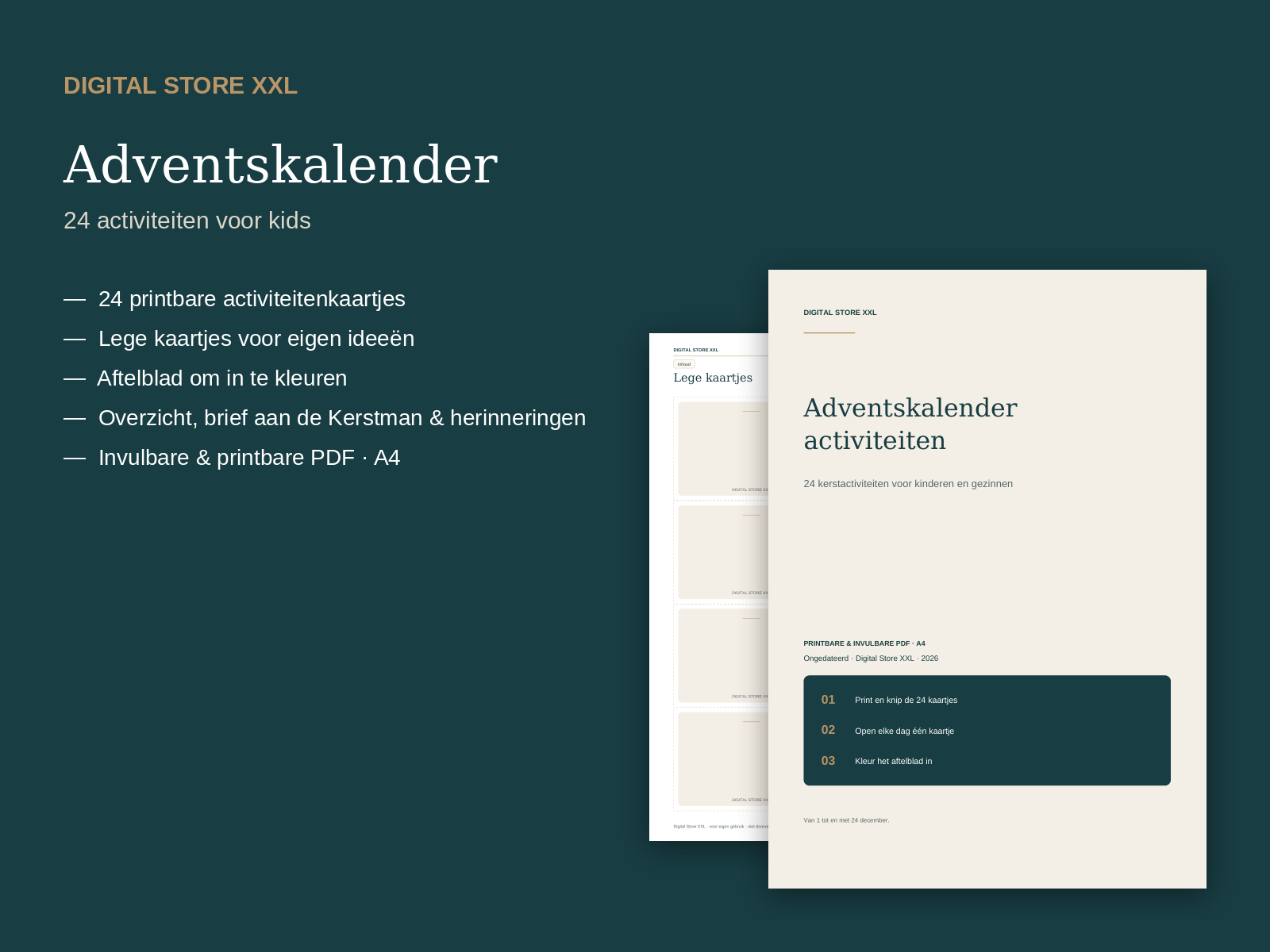 Adventskalender Activiteiten
