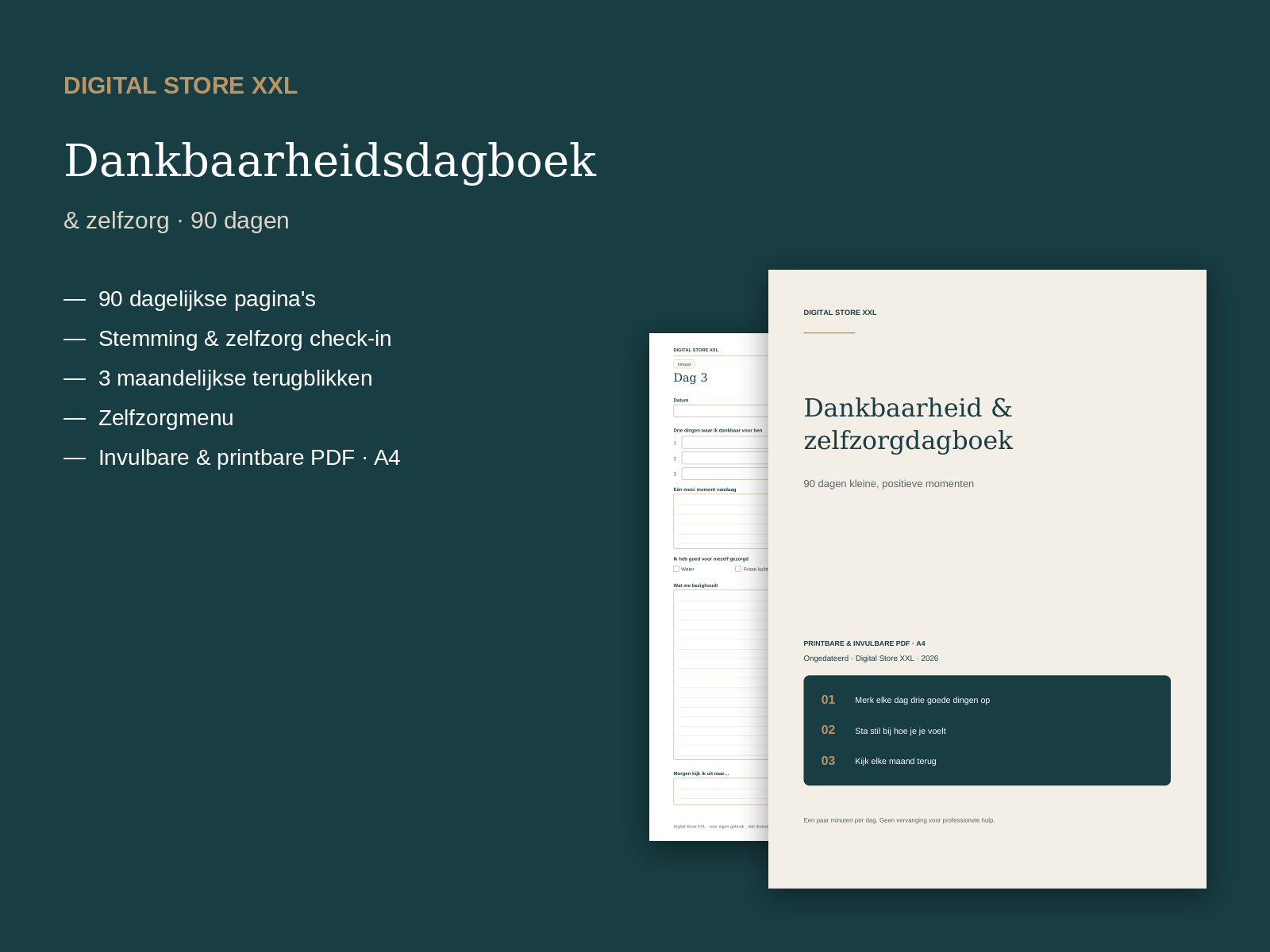 Dankbaarheid & Zelfzorg Dagboek