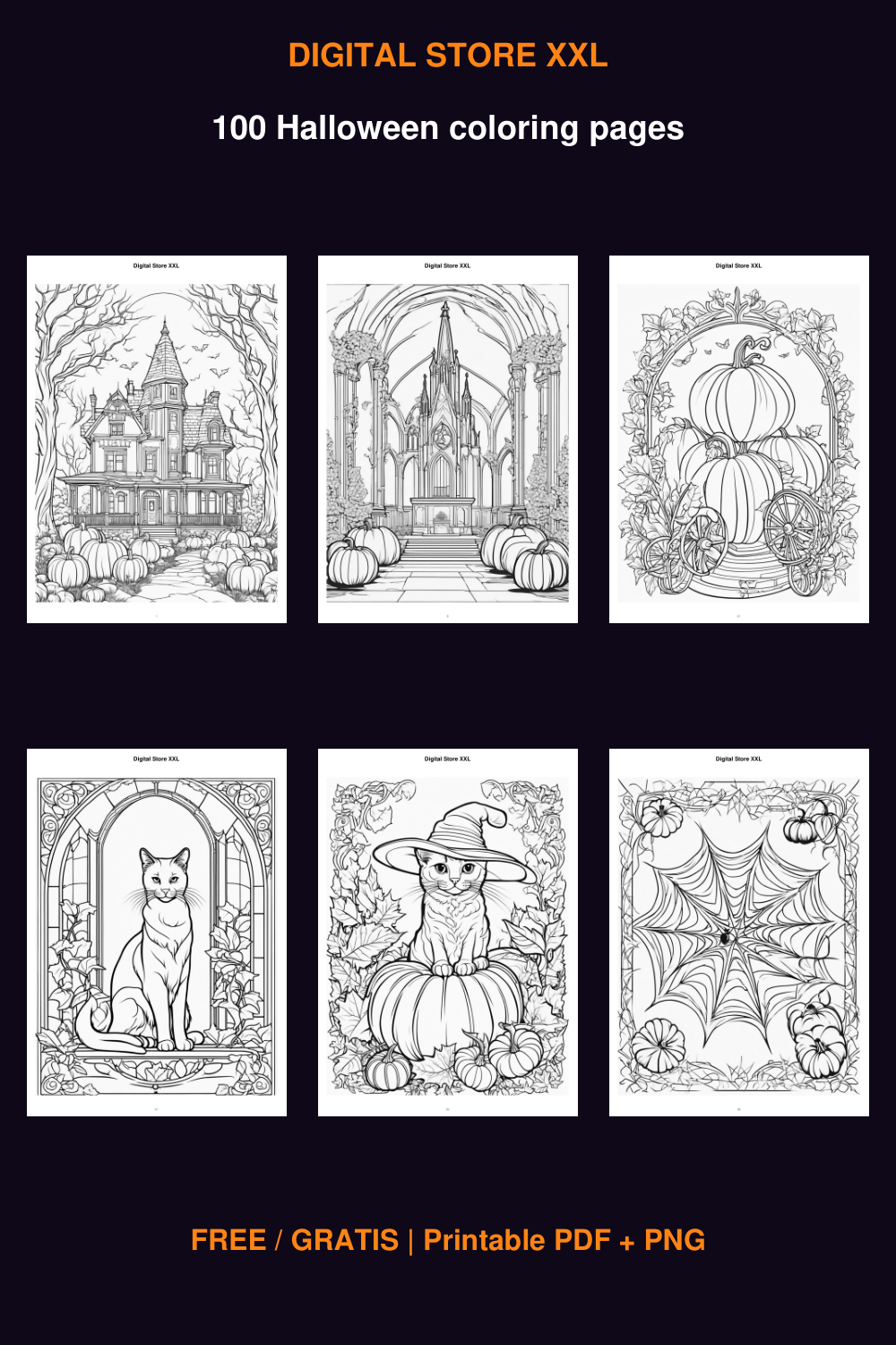 Coloring page previews