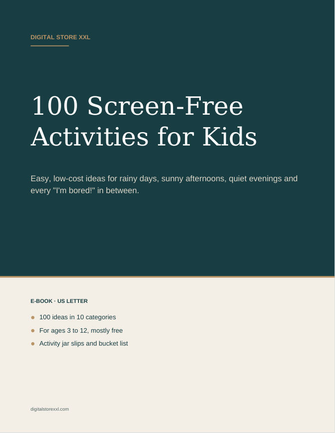 100 Screen-Free Activities for Kids — sample page 1