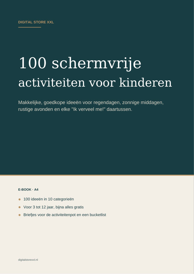 100 schermvrije activiteiten voor kinderen — voorbeeldpagina 1
