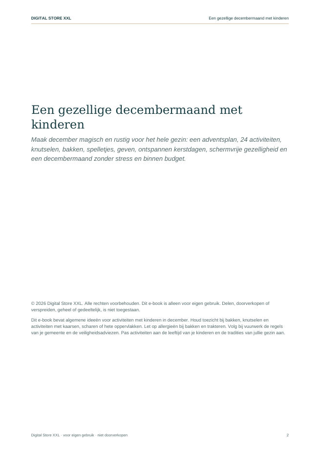 Een gezellige decembermaand met kinderen — voorbeeldpagina 2