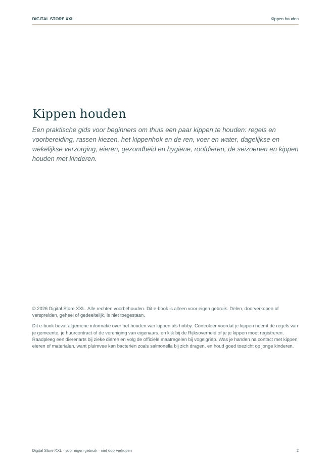 Kippen houden — voorbeeldpagina 2