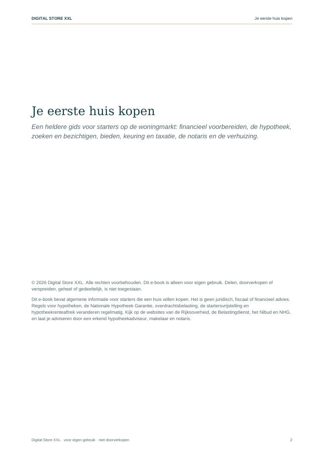 Je eerste huis kopen — voorbeeldpagina 2