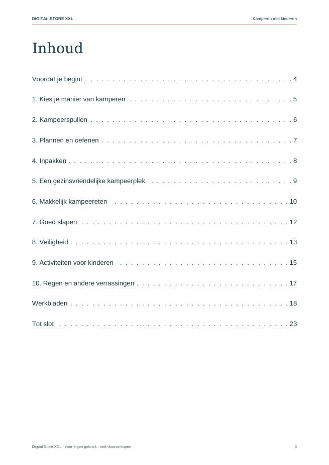 Kamperen met kinderen — voorbeeldpagina 3