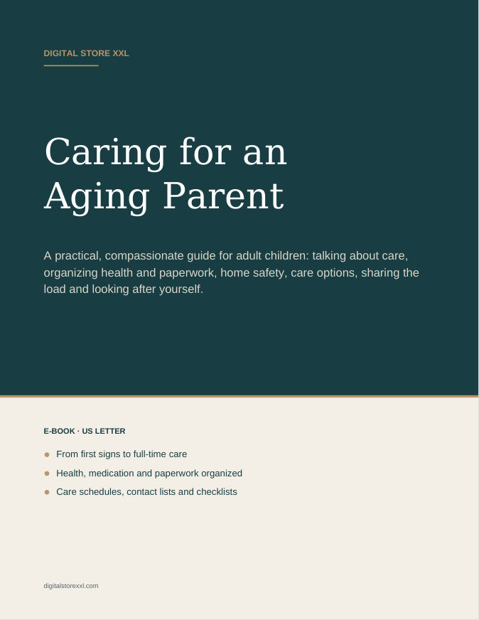 Caring for an Aging Parent — sample page 1