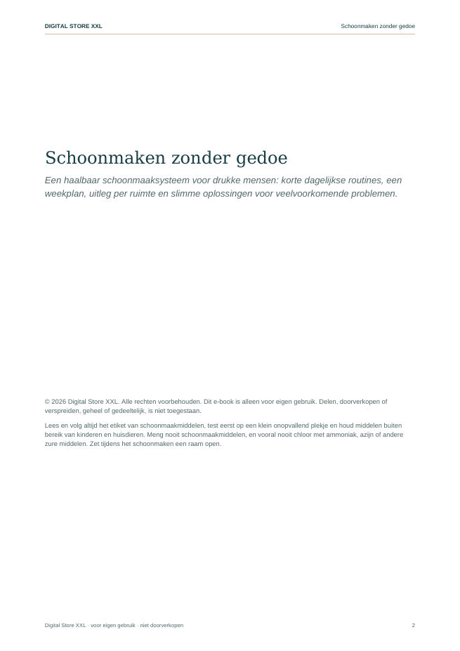Schoonmaken zonder gedoe — voorbeeldpagina 2