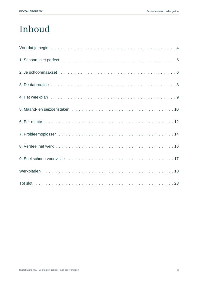 Schoonmaken zonder gedoe — voorbeeldpagina 3