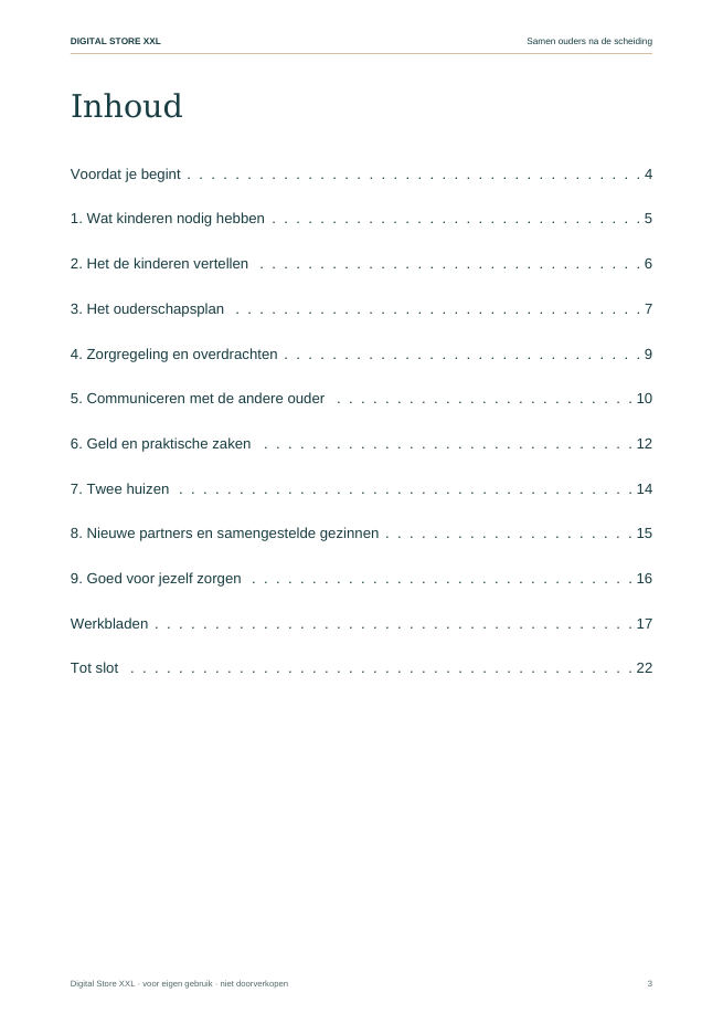 Samen ouders na de scheiding — voorbeeldpagina 3