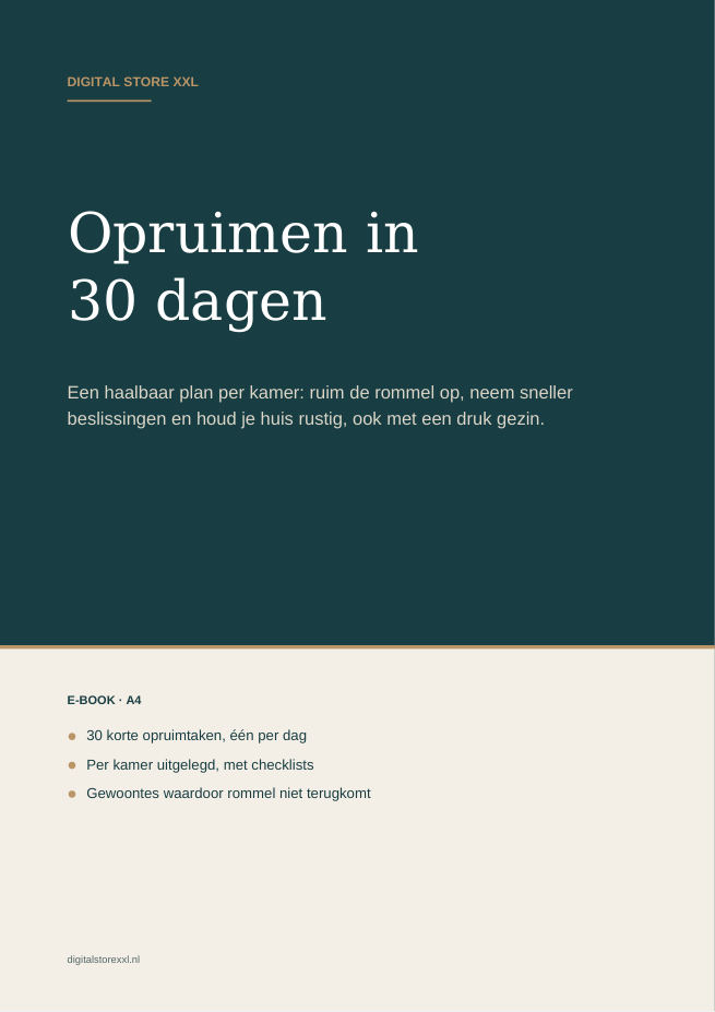 Opruimen in 30 dagen — voorbeeldpagina 1