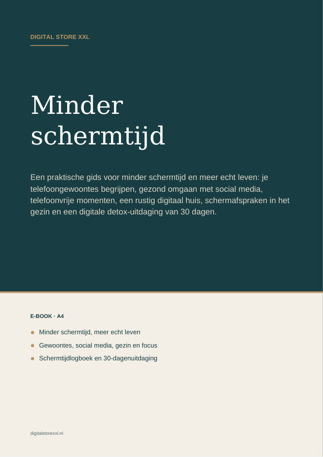 Minder schermtijd — voorbeeldpagina 1