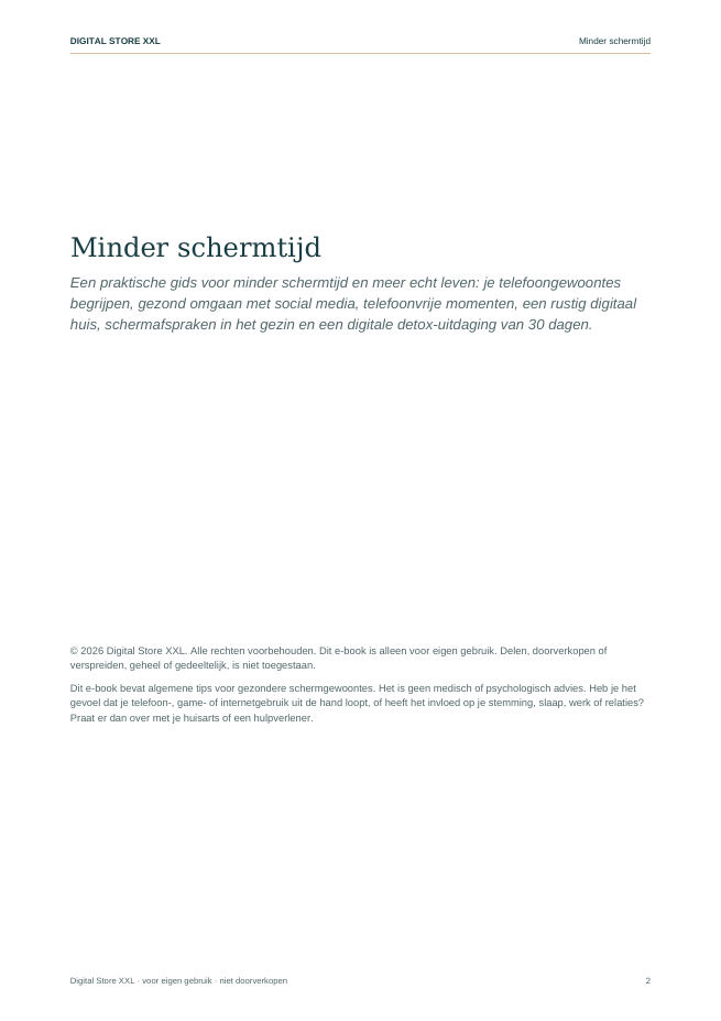 Minder schermtijd — voorbeeldpagina 2