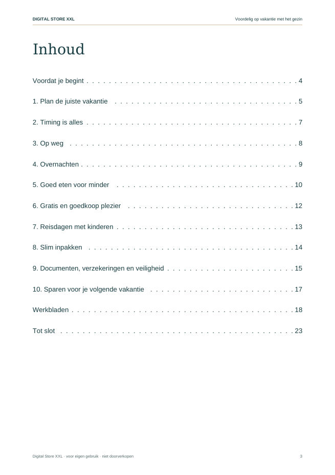 Voordelig op vakantie met het gezin — voorbeeldpagina 3