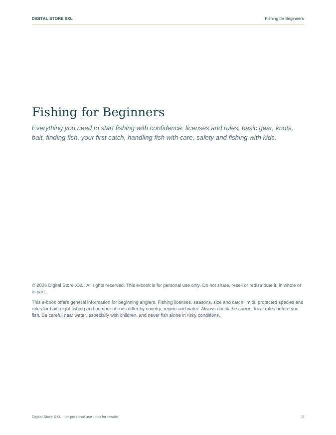 Fishing for Beginners — sample page 2