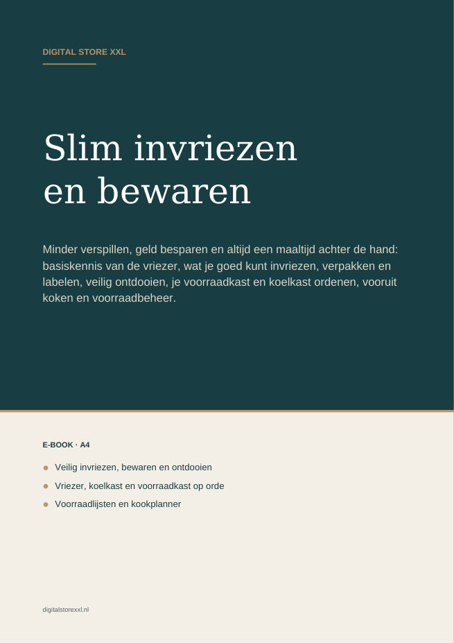 Slim invriezen en voorraad bewaren — voorbeeldpagina 1