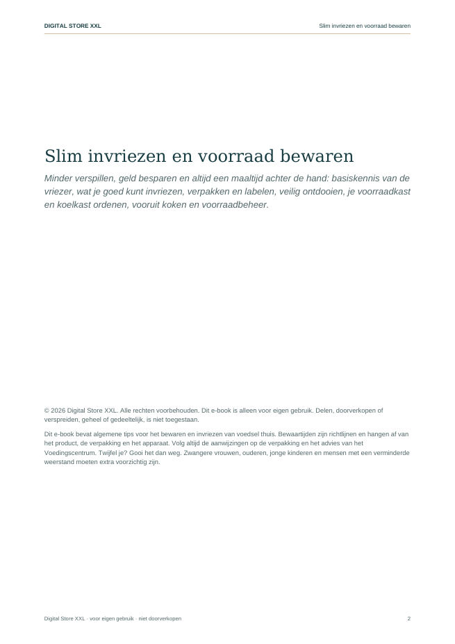 Slim invriezen en voorraad bewaren — voorbeeldpagina 2