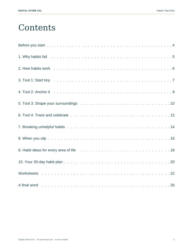 Habits That Stick — sample page 3