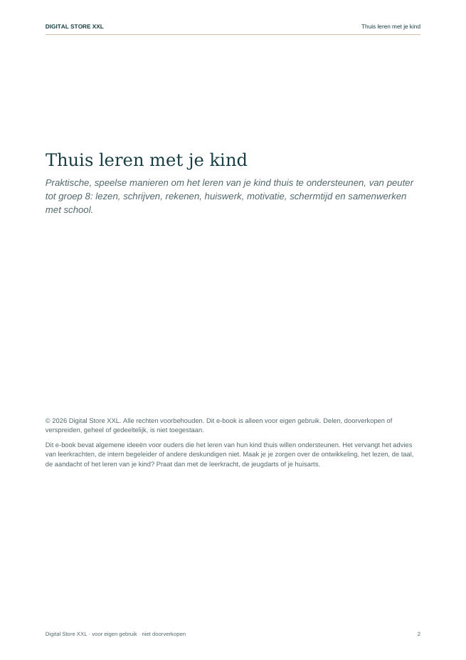 Thuis leren met je kind — voorbeeldpagina 2