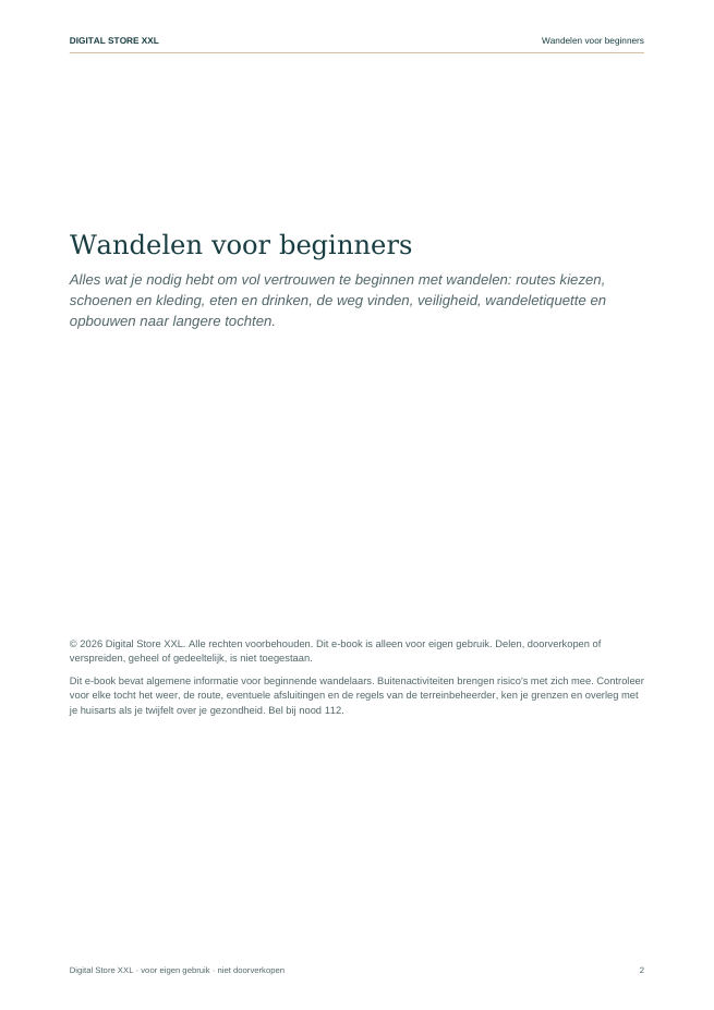 Wandelen voor beginners — voorbeeldpagina 2