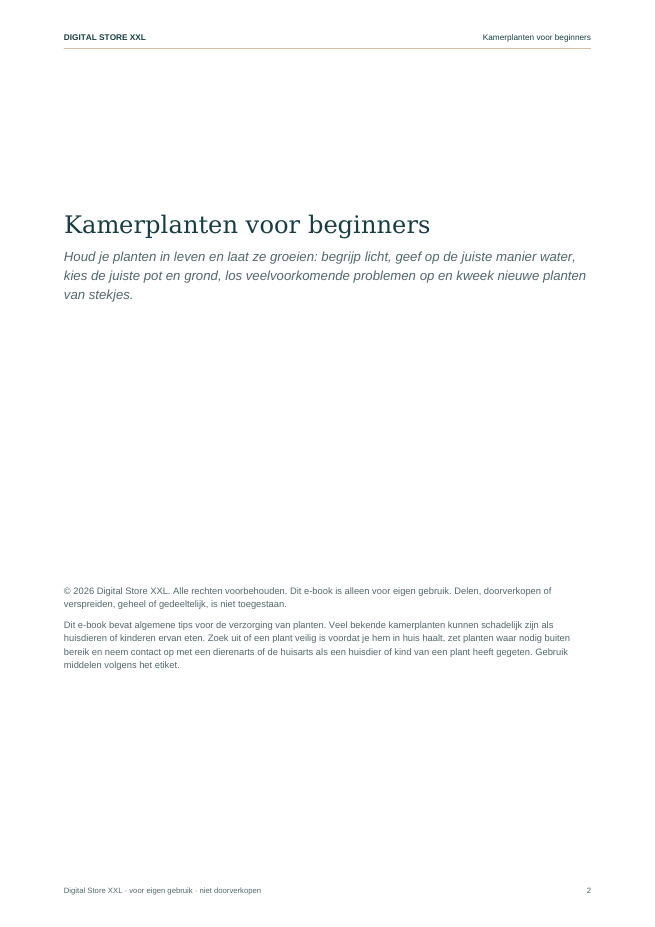 Kamerplanten voor beginners — voorbeeldpagina 2