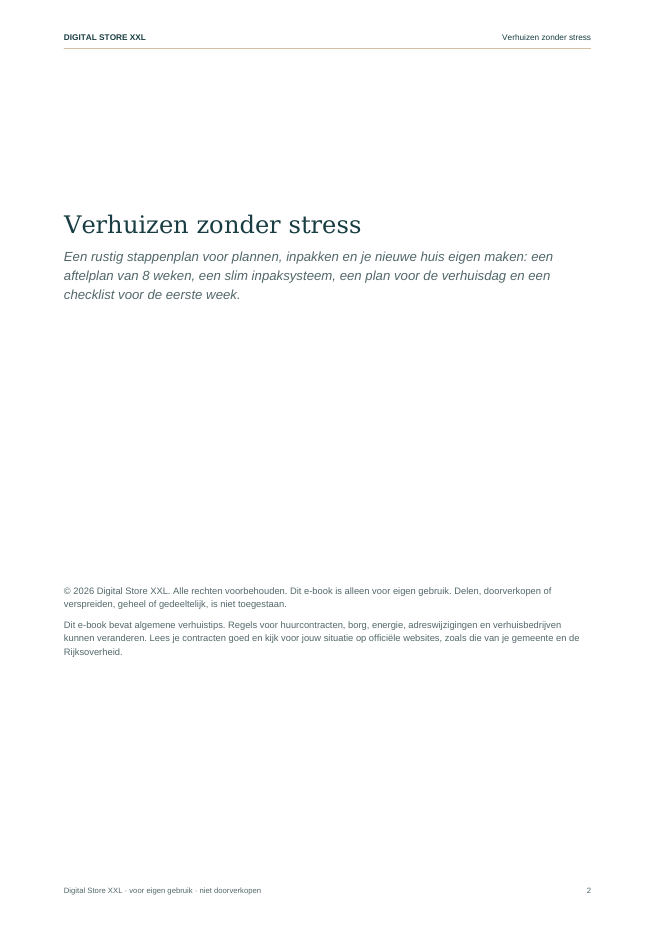 Verhuizen zonder stress — voorbeeldpagina 2