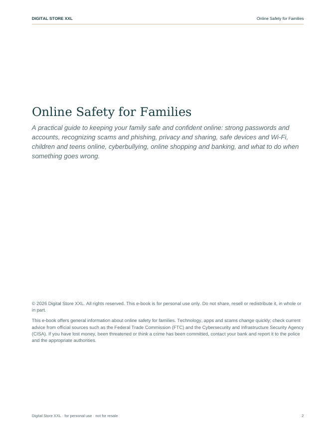 Online Safety for Families — sample page 2