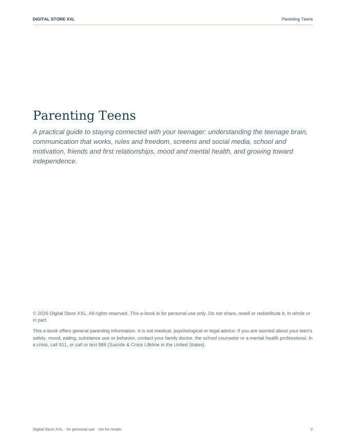 Parenting Teens — sample page 2