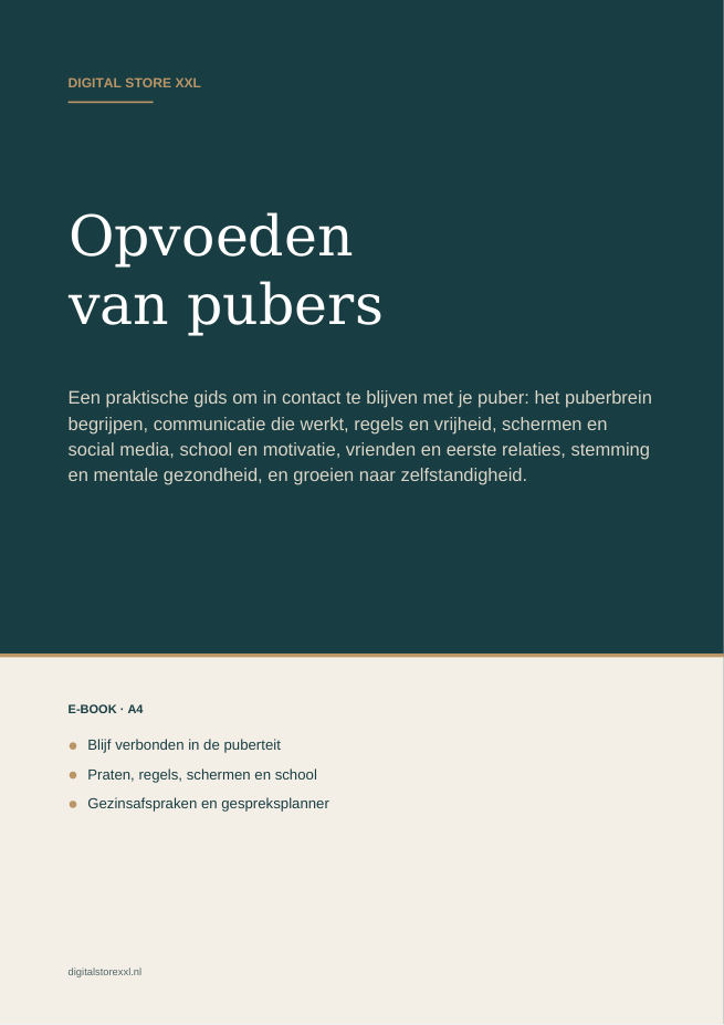 Opvoeden van pubers — voorbeeldpagina 1