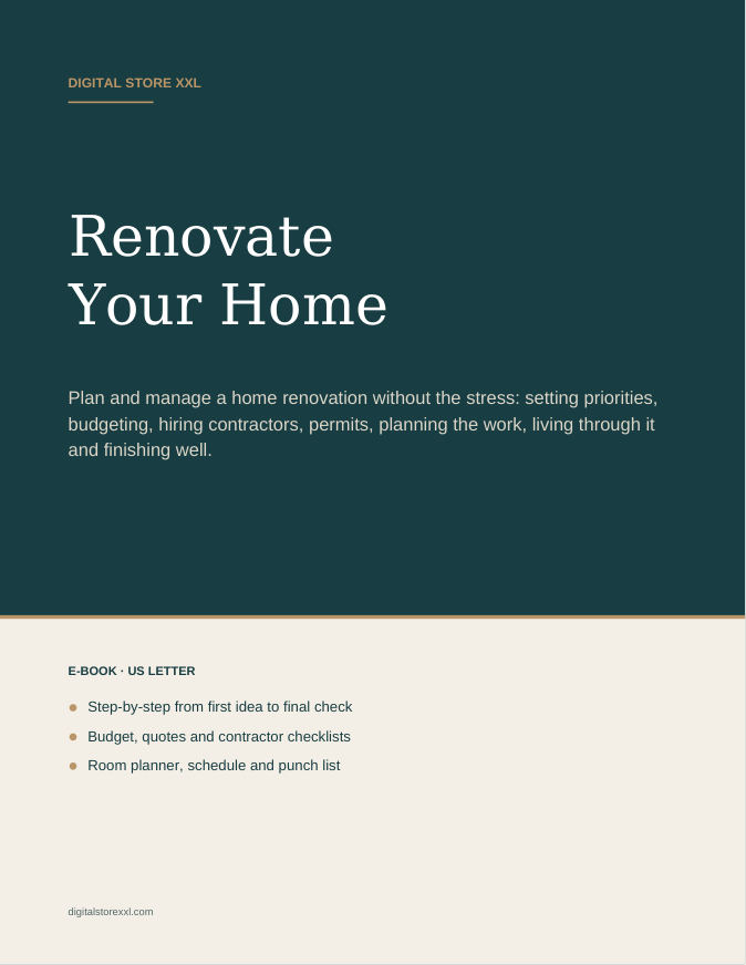 Renovate Your Home — sample page 1