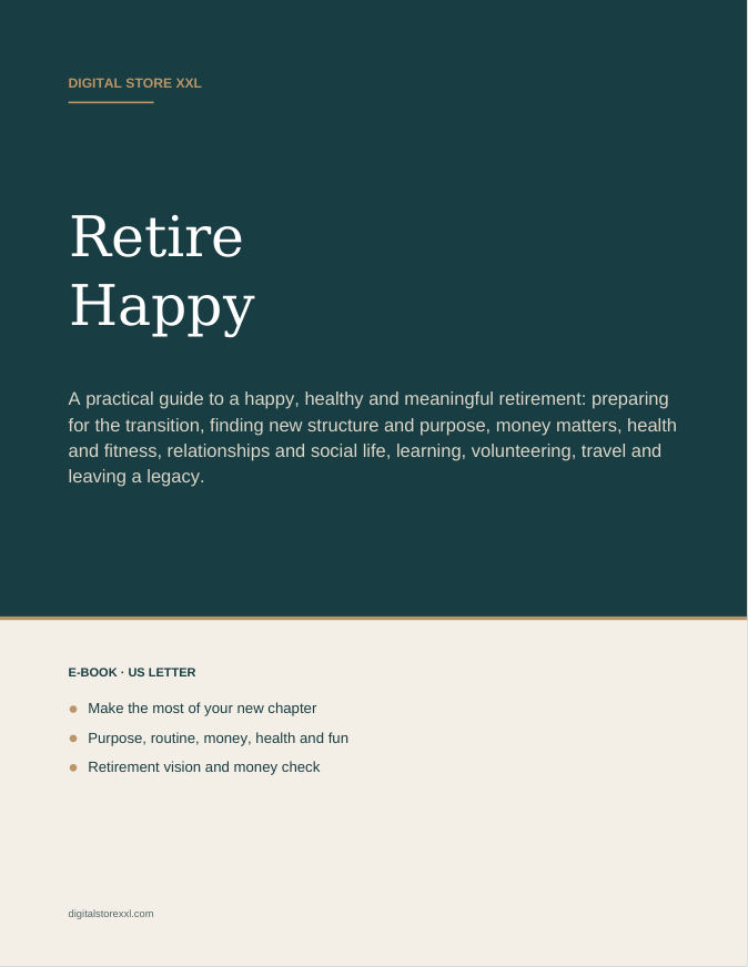 Retire Happy — sample page 1