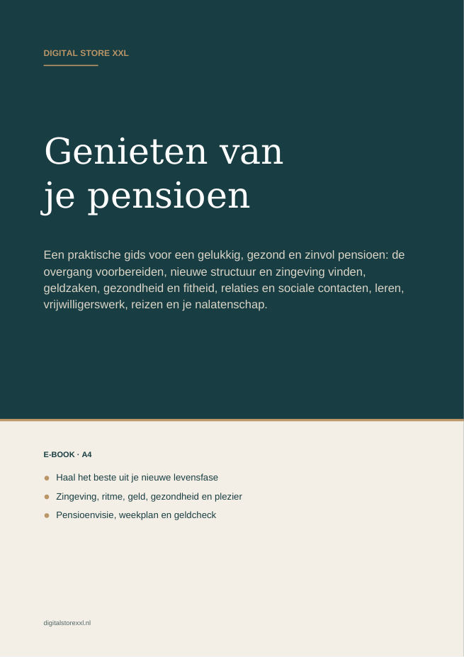 Genieten van je pensioen — voorbeeldpagina 1