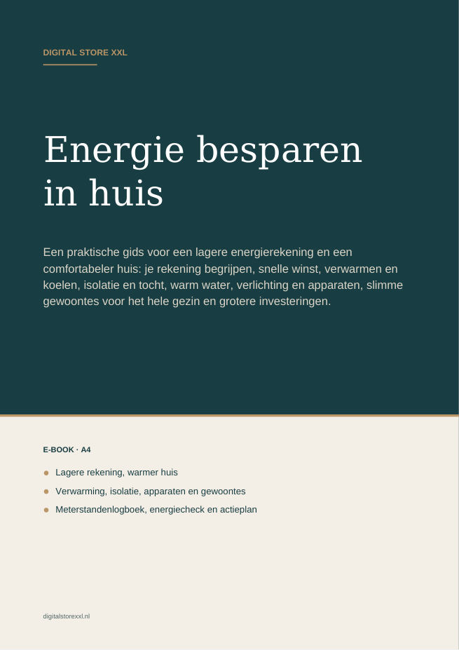 Energie besparen in huis — voorbeeldpagina 1