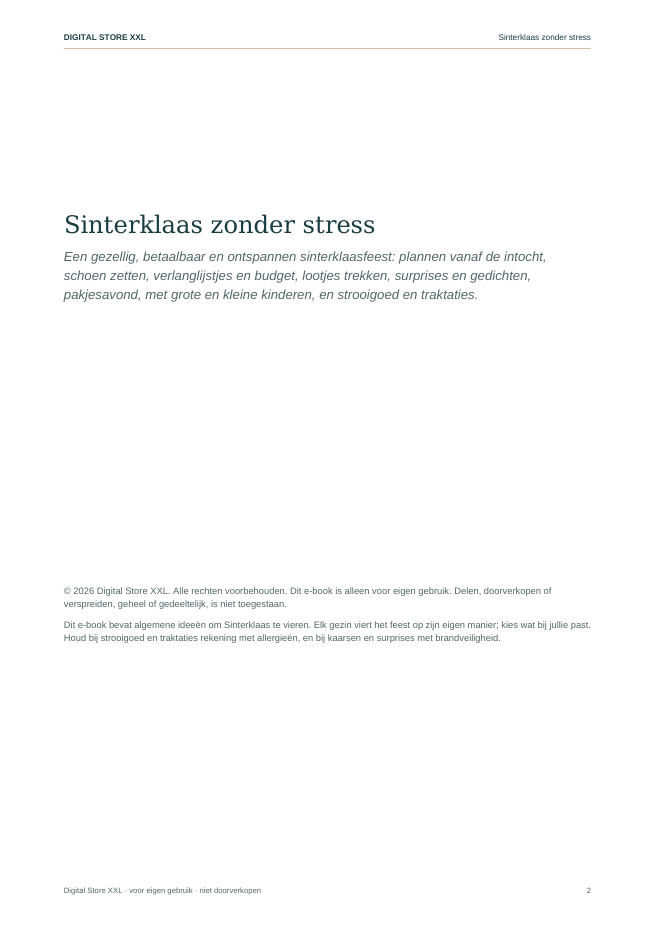 Sinterklaas zonder stress — voorbeeldpagina 2
