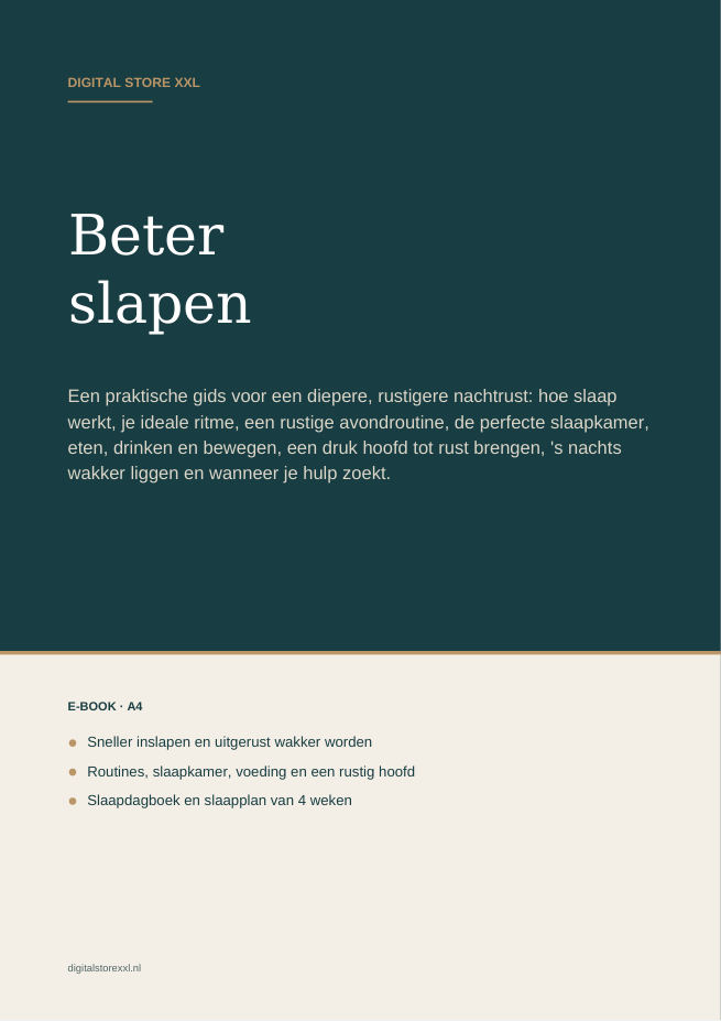 Beter slapen — voorbeeldpagina 1