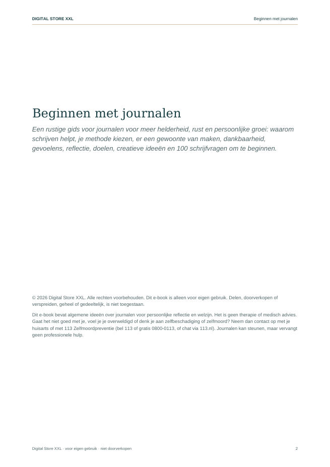 Beginnen met journalen — voorbeeldpagina 2