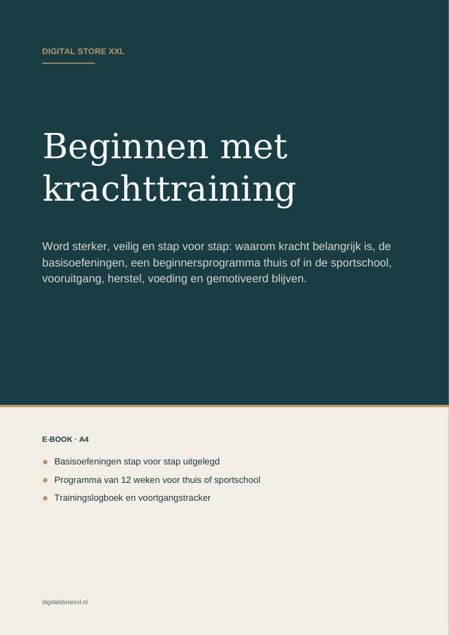Beginnen met krachttraining — voorbeeldpagina 1