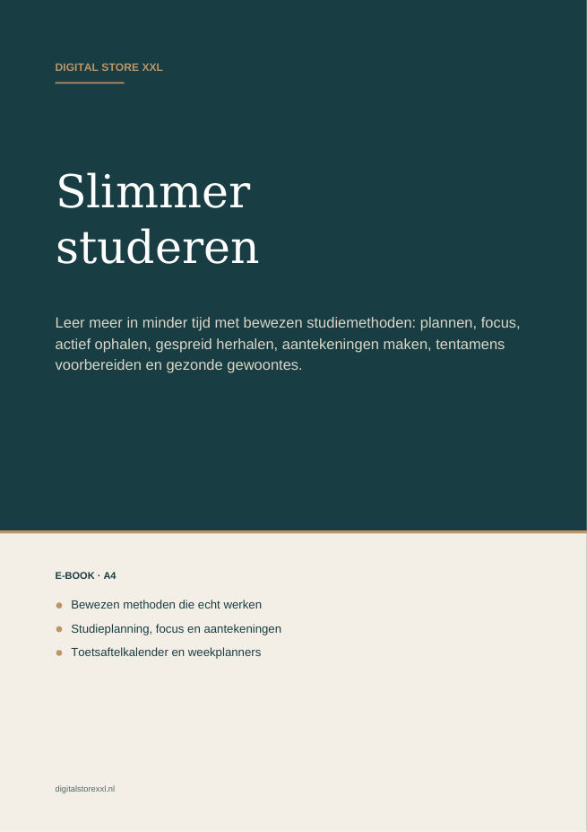Slimmer studeren — voorbeeldpagina 1