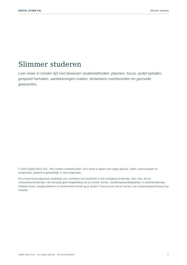 Slimmer studeren — voorbeeldpagina 2
