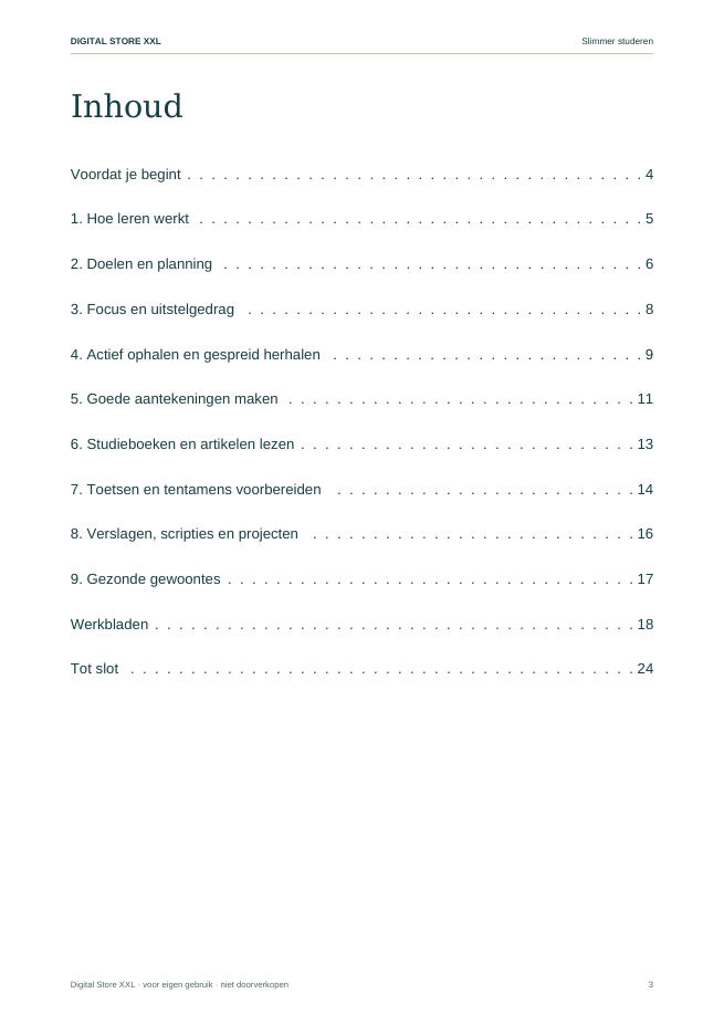 Slimmer studeren — voorbeeldpagina 3