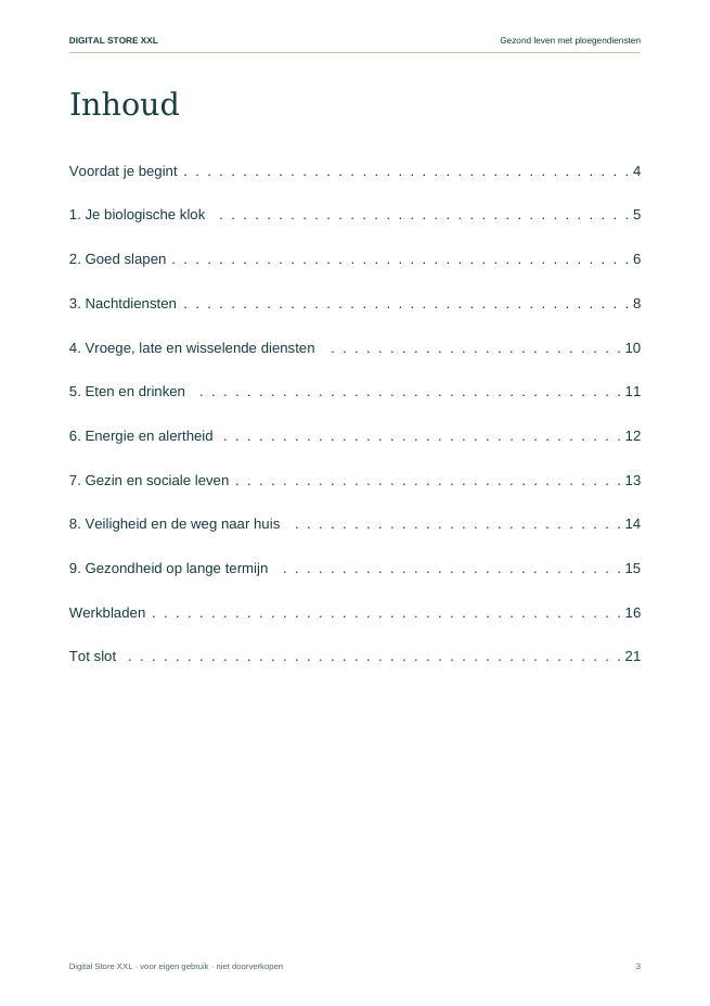 Gezond leven met ploegendiensten — voorbeeldpagina 3