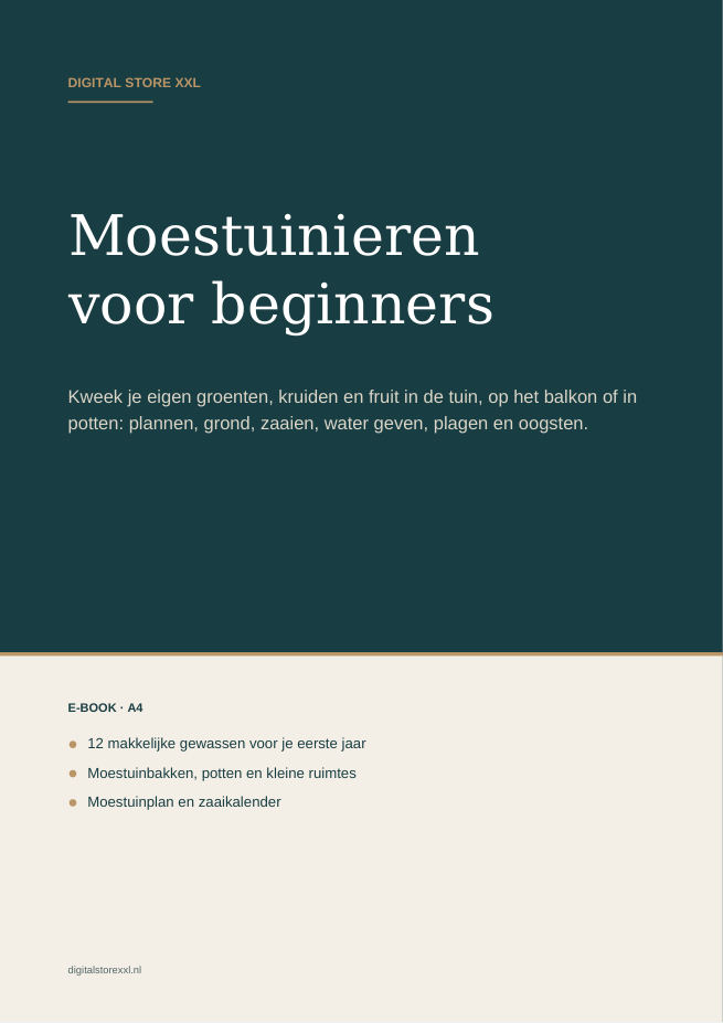 Moestuinieren voor beginners — voorbeeldpagina 1