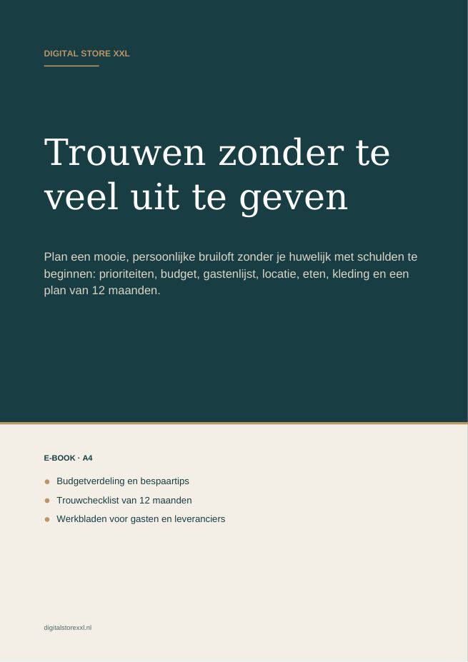 Trouwen zonder te veel uit te geven — voorbeeldpagina 1