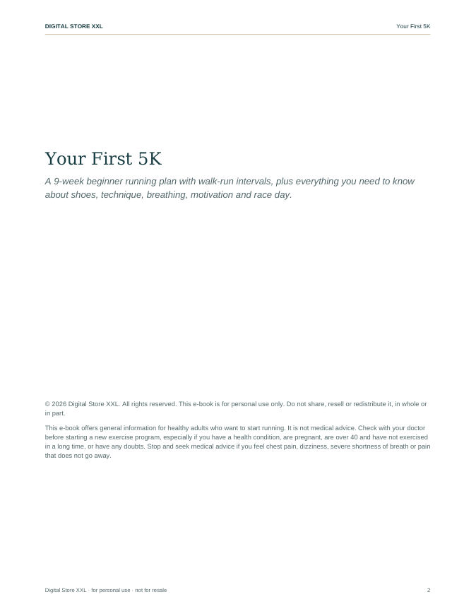 Your First 5K — sample page 2